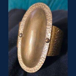 Anthropologie - Jan Michaels SF Brass Adjustable Cuff Bracelet